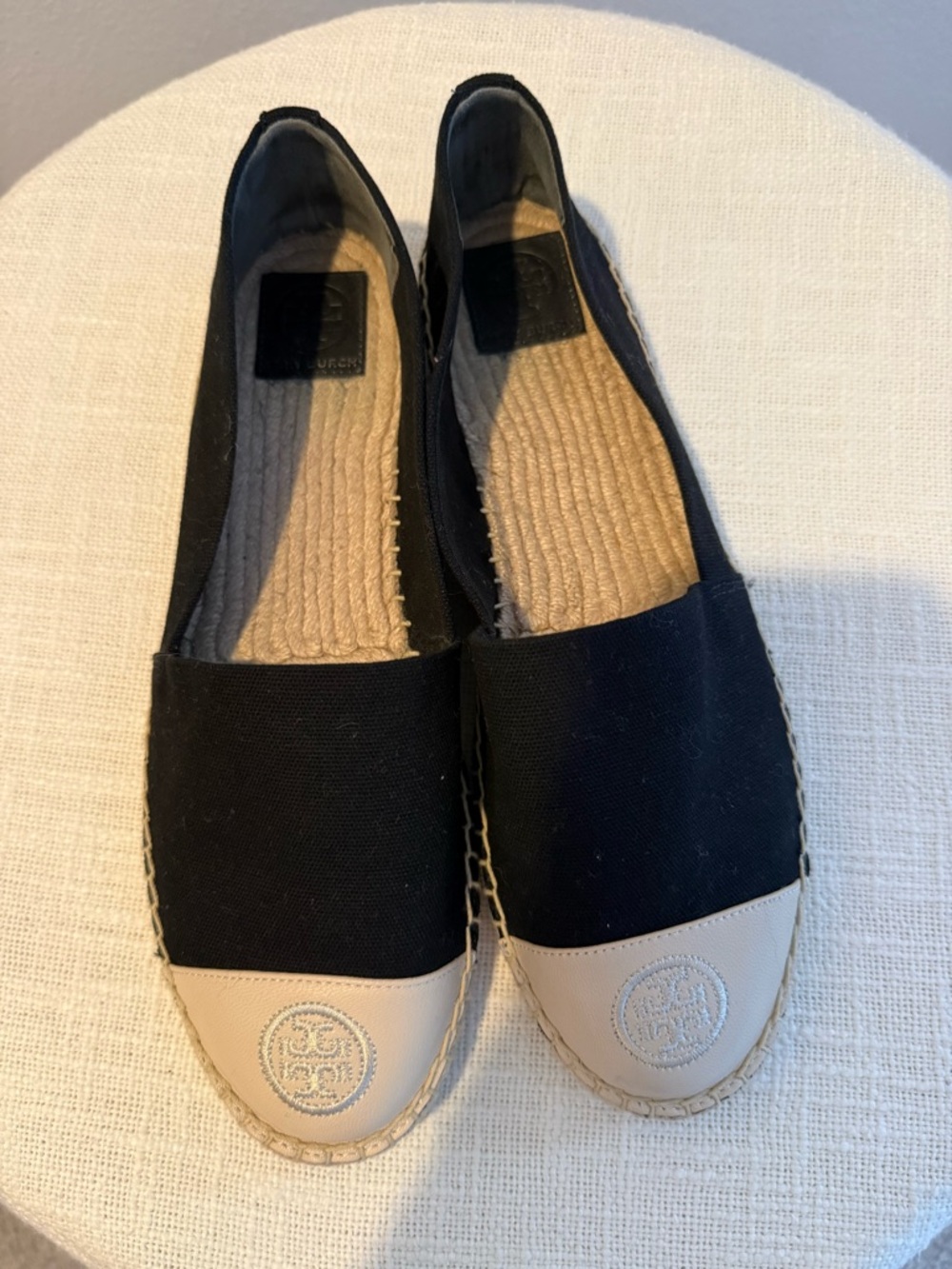 Tory Burch Size 10 Colorblock Flat Espadrilles - Picture 2 of 5
